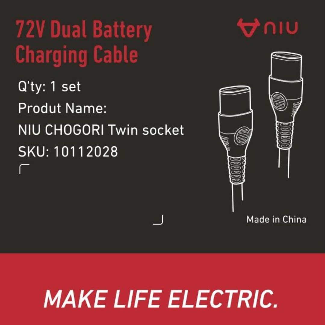 Duales Akku-Ladekabel für NIU NQiX
