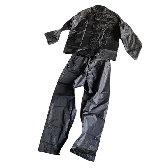 Regenanzug zweiteilig schwarz